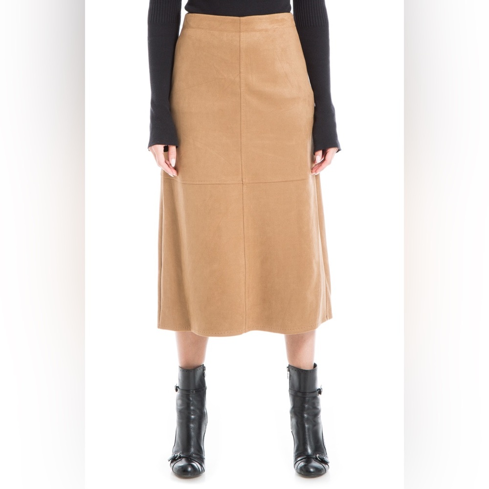 MAX STUDIO Faux Suede A-Line Midi
Skirt